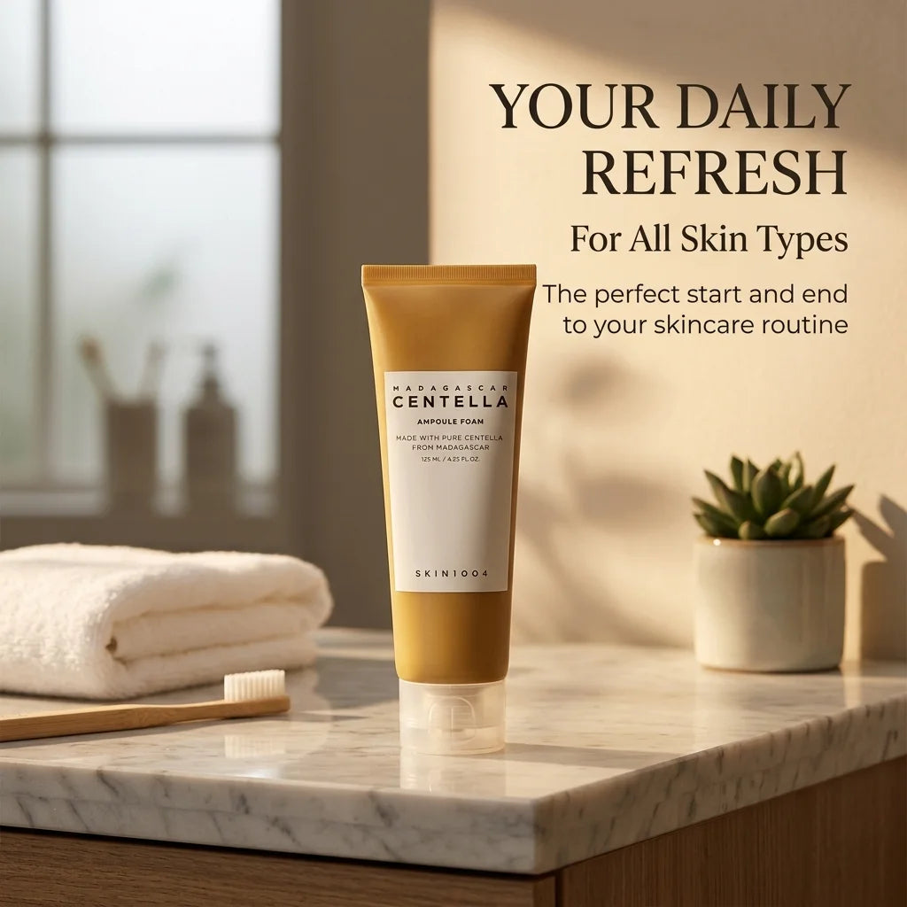 SKIN1004 Espuma Limpiadora Facial con Ampolla de Centella de Madagascar – Limpiador Diario Suave