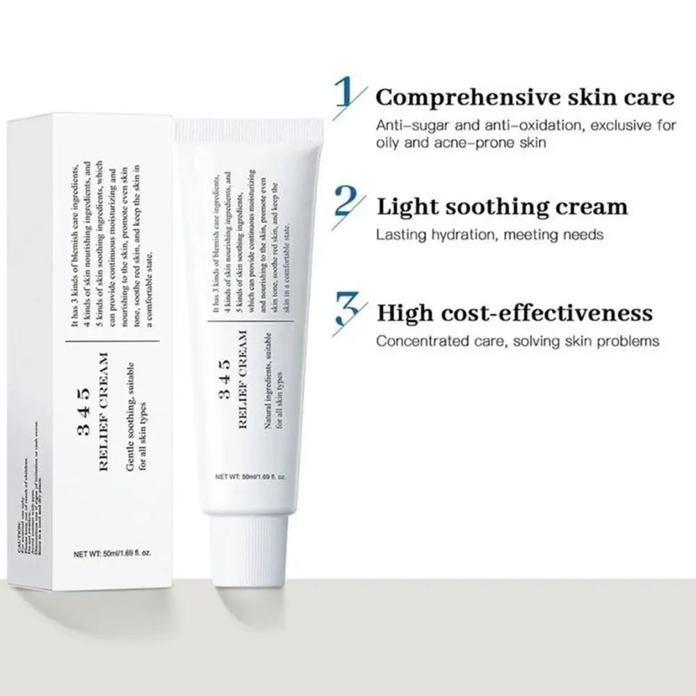345 Relief Cream Antioxidante Reparadora Hidratante Facial 50ml