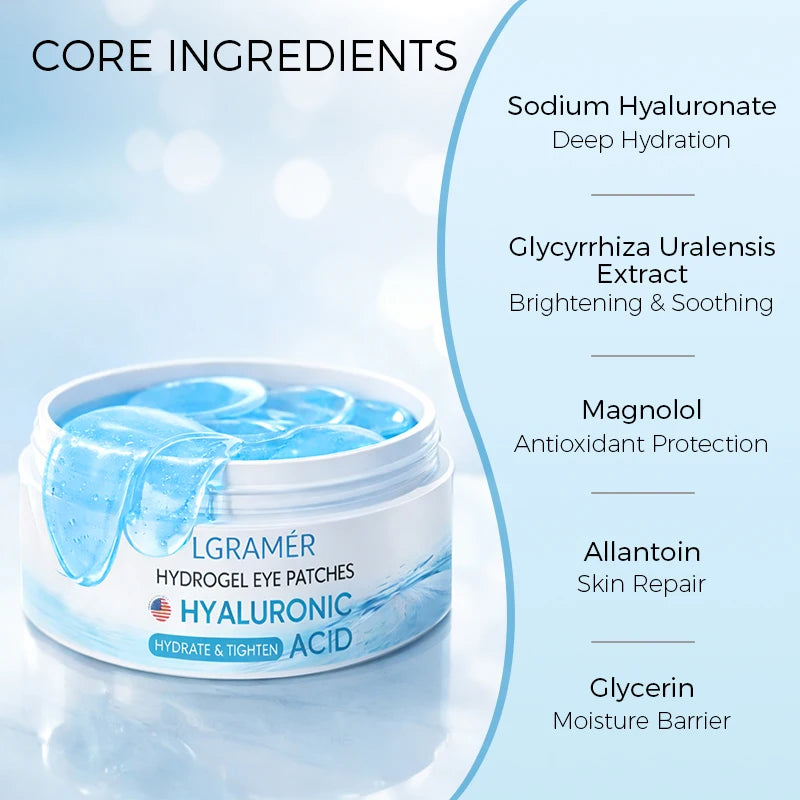 Eye Mask Collagen & Hyaluronic Acid – Parches para Ojos Anti Ojeras 60PCS
