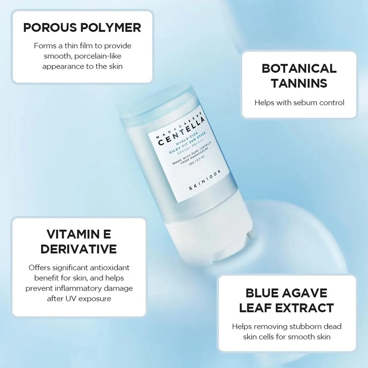 SKIN1004 Hyalu-Cica Silky-Fit Sun Stick SPF50+ PA++++ 20g