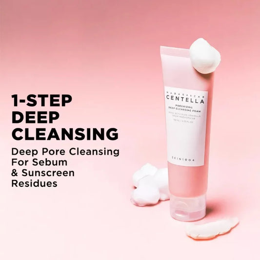 SKIN1004 Centella Madagascar Espuma Limpiadora Profunda Poremizing Pink Salt 125 ml