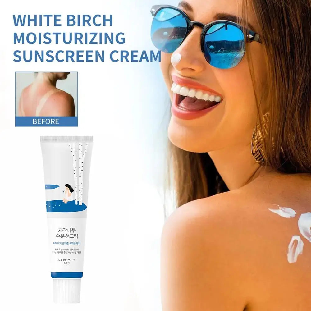 Crema Solar Facial Hidratante de Zumo de Abedul SPF50+ PA++++