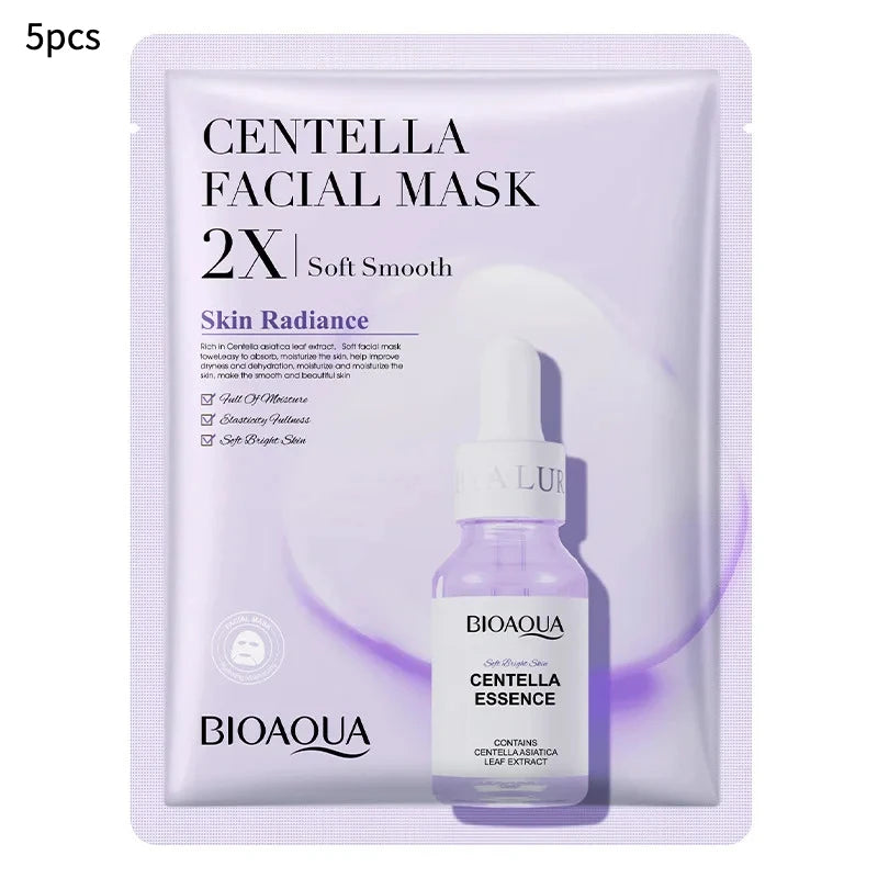 Bioaqua Centella Collagen VC Face Mask – Mascarillas Hidratantes y Revitalizantes 5/20PCS
