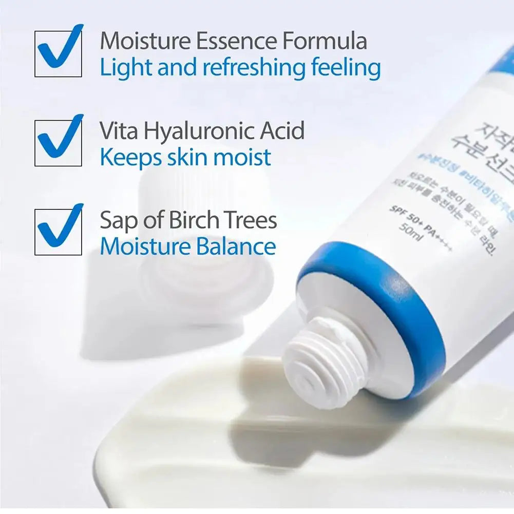 Crema Solar Facial Hidratante de Zumo de Abedul SPF50+ PA++++