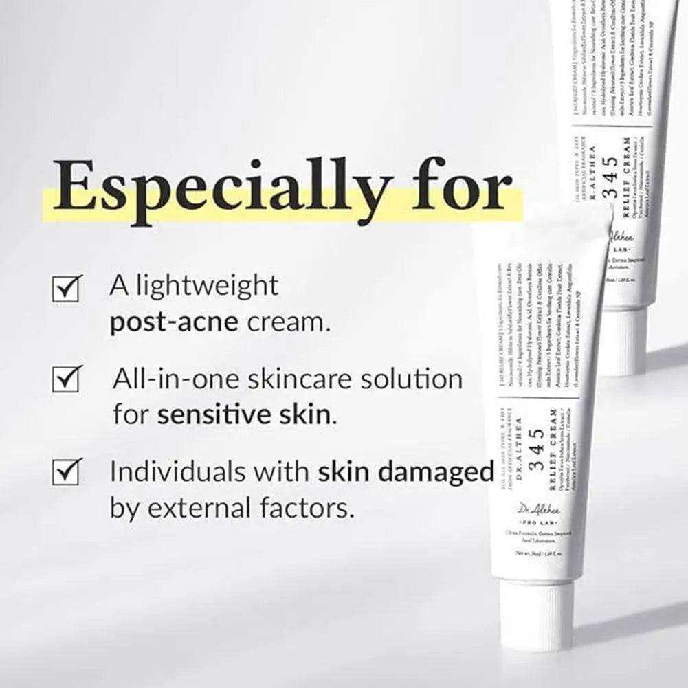 345 Relief Cream Antioxidante Reparadora Hidratante Facial 50ml