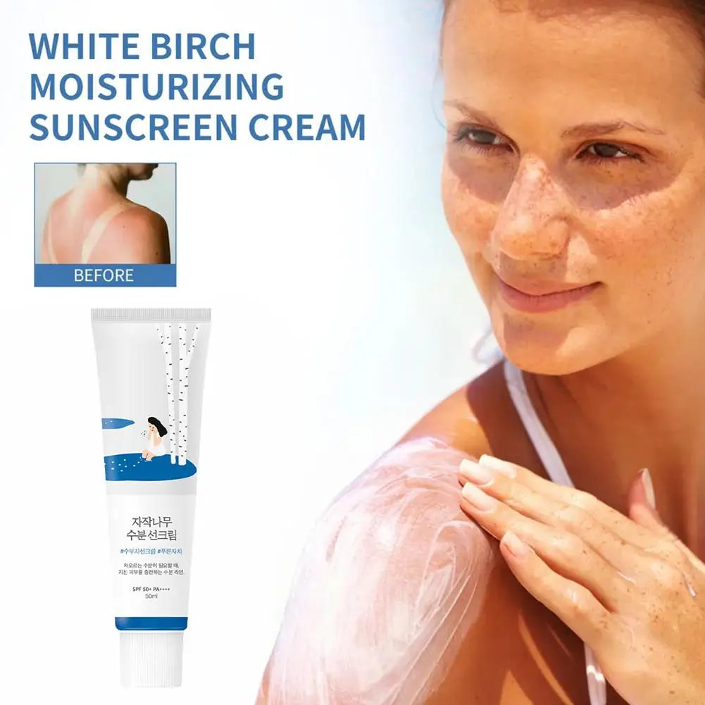Crema Solar Facial Hidratante de Zumo de Abedul SPF50+ PA++++