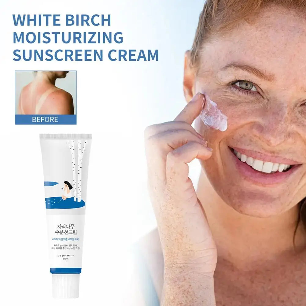 Crema Solar Facial Hidratante de Zumo de Abedul SPF50+ PA++++