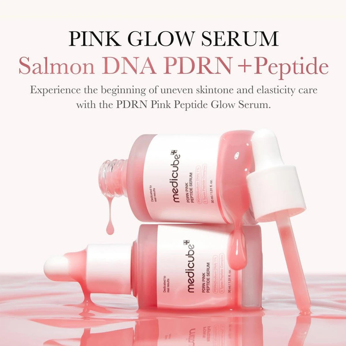 Medicube PDRN Salmon DNA Pink Peptide Serum – Reafirmante y Reparador Facial