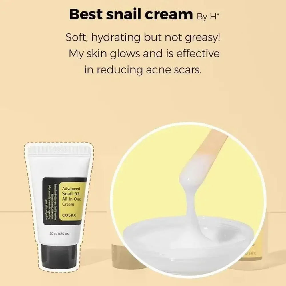 Multi-effect Snail Skin Care Set Hydrating Moisturizing Gentle Face Cream Eye Cream Essence Cleansing Gel Travel Kit