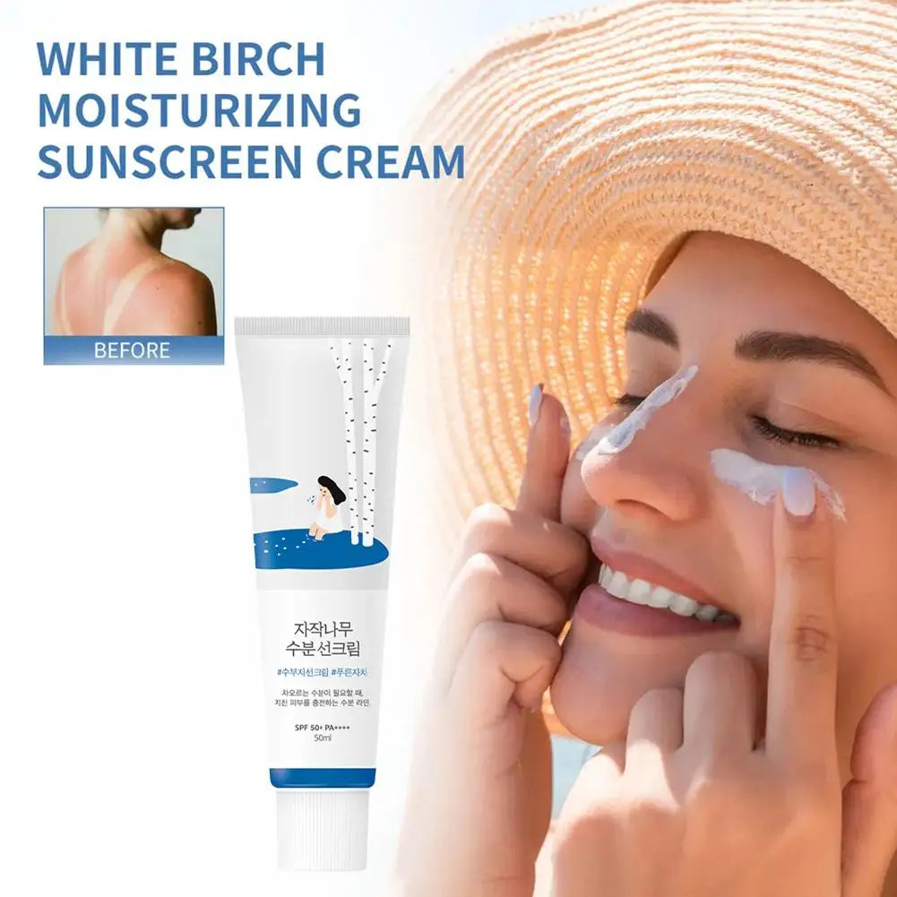 Crema Solar Facial Hidratante de Zumo de Abedul SPF50+ PA++++