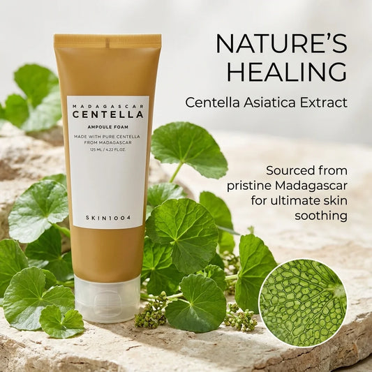 SKIN1004 Espuma Limpiadora Facial con Ampolla de Centella de Madagascar – Limpiador Diario Suave